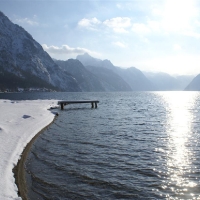 Badeplatz im Winter