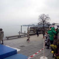 Turnen am Stadtplatz zum Familienfasching 2014 in Gmunden