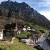 Gloeckler am Weg zum Froschn mit Traunstein