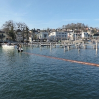 Maibaumtransport über den See, April 2019