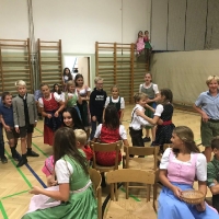 Turnen in der Schnitzelgrube in Salzburg, Volkstanzfest und 135.Zistel-Bergturnfest